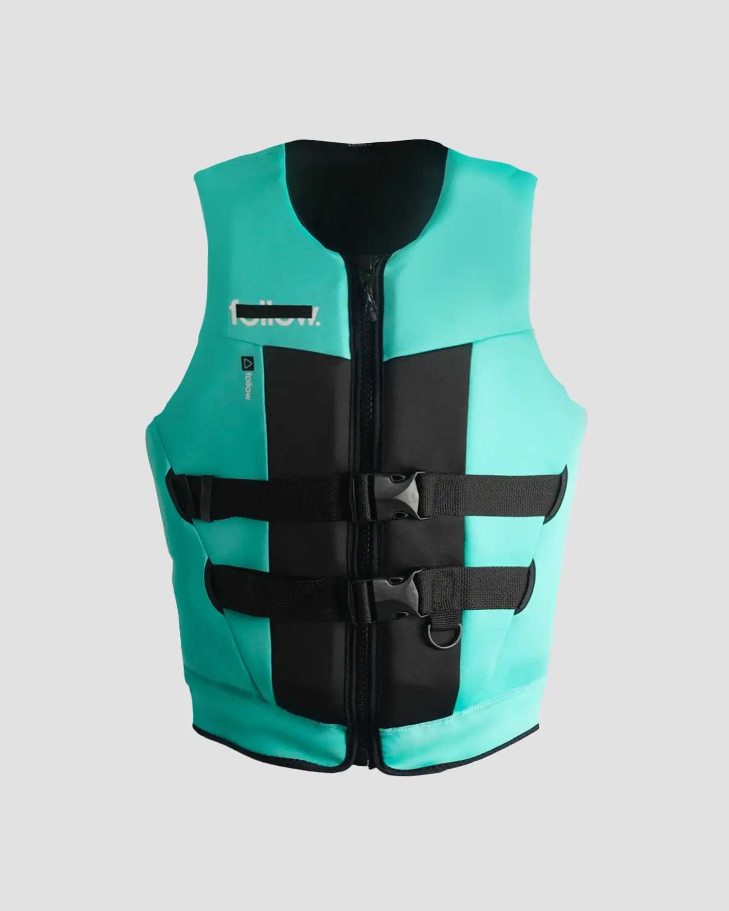 Follow Tact Ladies Life Jacket - Teal/Black V-Neck Jacket Boat Neck Jacket Square Neck Jacket