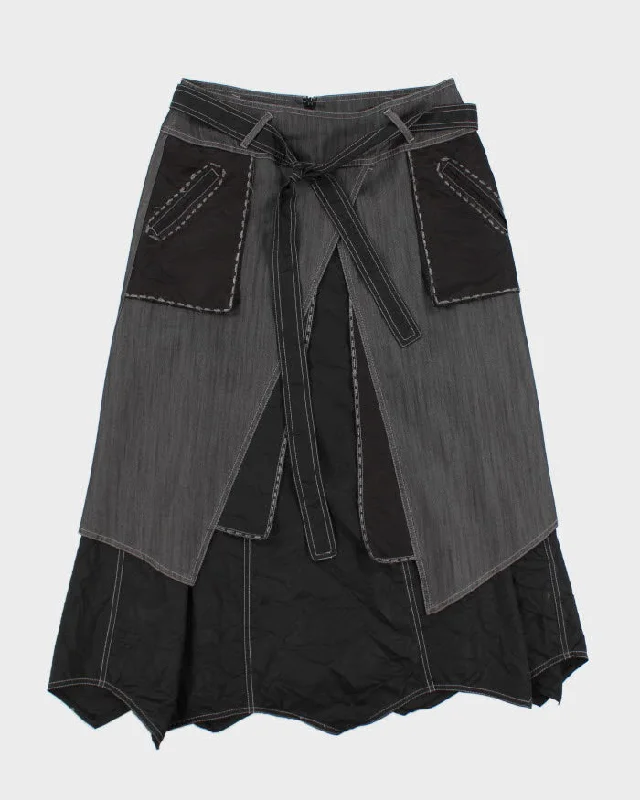 Y2k Tricotto Skirt - S linen skirt light