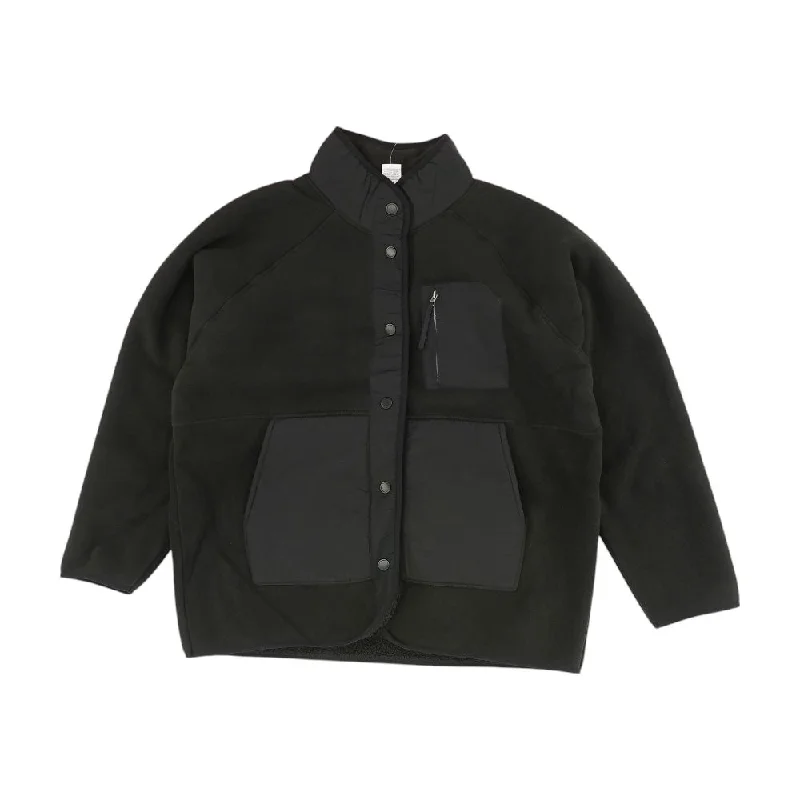 Black Solid Jacket Wool Jacket Cashmere Jacket Tweed Jacket