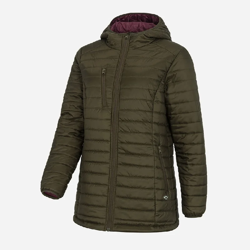 Hoggs of Fife Kingston Ladies Lightweight Ripstop Jacket Stand-Up Collar Roll-Neck Collar Turtle Neck