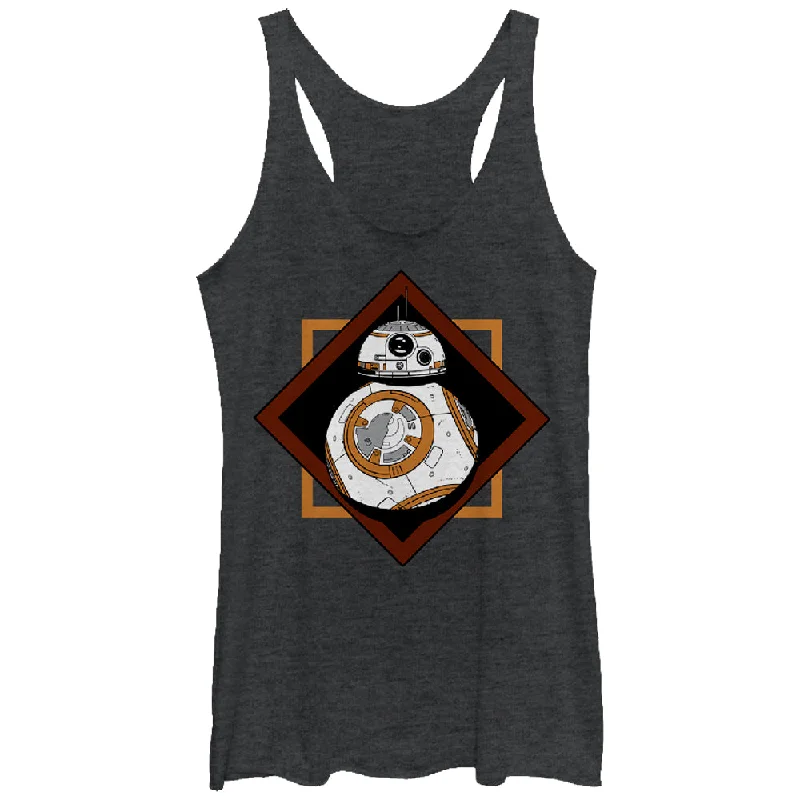 Women's Star Wars The Force Awakens BB-8 Square Racerback Tank Top metallic tank top Women's Star Wars The Force Awakens BB-8 Square Racerback Tank Top metallic tank top