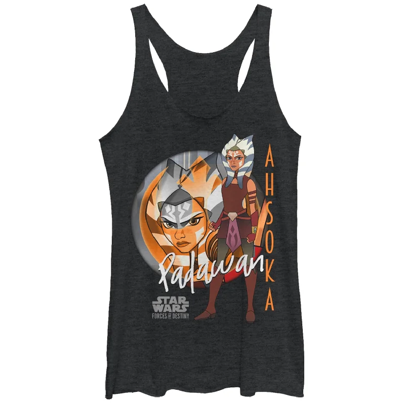 Women's Star Wars: Forces of Destiny Ahsoka Padawan Racerback Tank Top sequin tank top