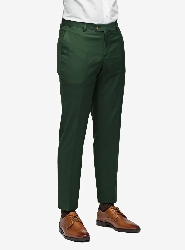 Forest Green Pants Comfortable Jogger Trousers