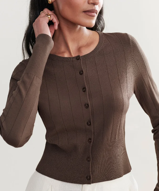 Ribbed Finley Cardigan Nylon Fabric Polyester Fabric Spandex Fabric