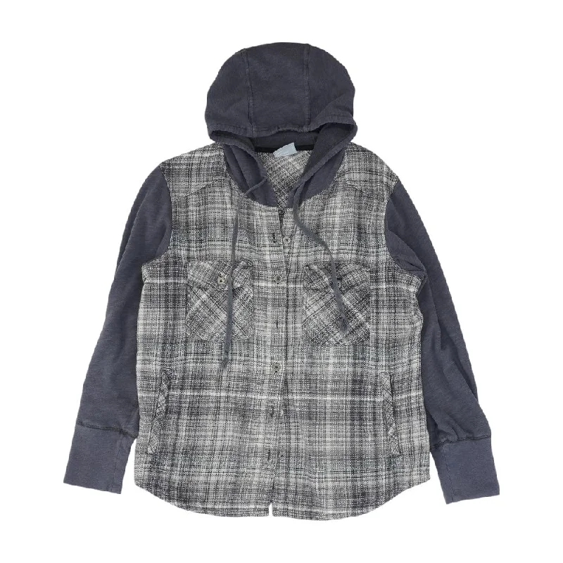 Gray Plaid Jacket Faux Fur Jacket Real Fur Jacket Shearling Jacket