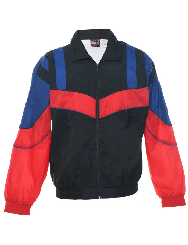 Colour Block Nylon Jacket - M Mesh Jacket Canvas Jacket Denim Jacket