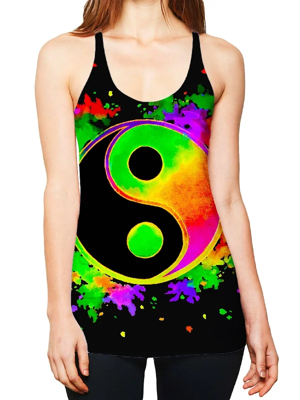 Splatter Yin Yang 2 Women's Tank yoga tank top