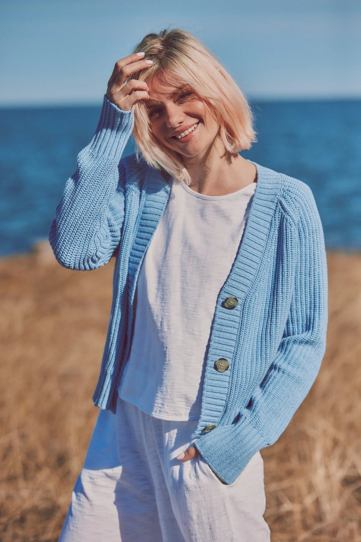 Sale Maria Cotton Cardigan Boxy Cardigan Fitted Cardigan A-Line