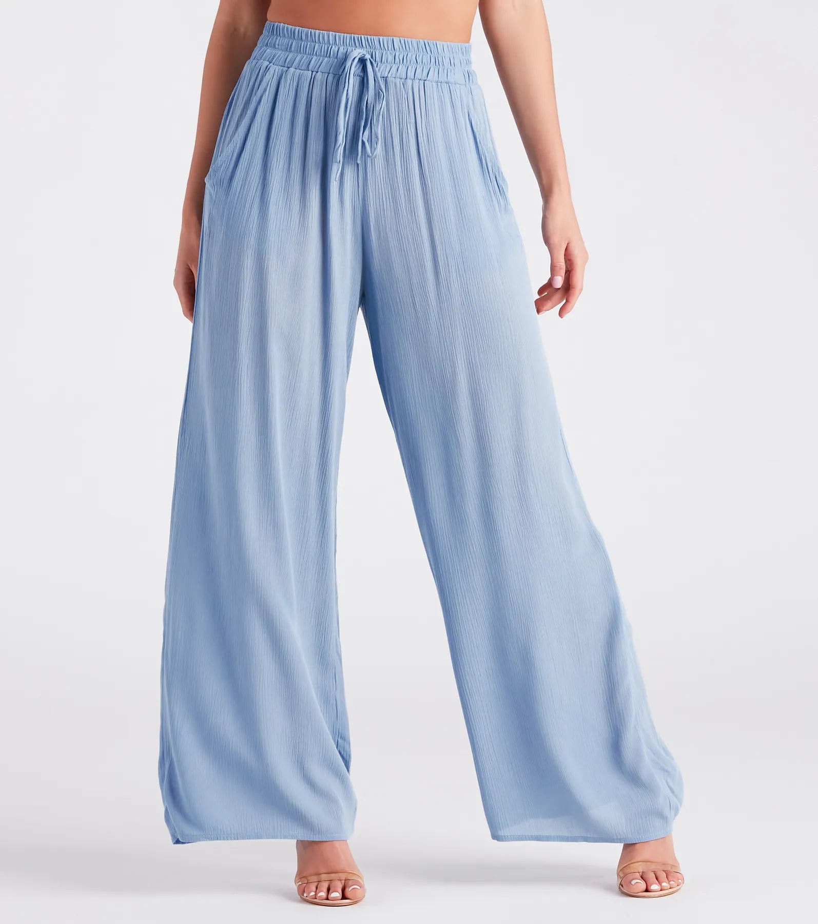 Casual Weekend Plans Wide-Leg Pants Fashionable Sporty Pants