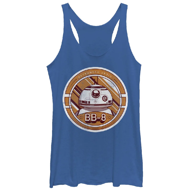 Women's Star Wars The Force Awakens BB-8 Astromech Droid Round Racerback Tank Top vintage tank top Women's Star Wars The Force Awakens BB-8 Astromech Droid Round Racerback Tank Top vintage tank top