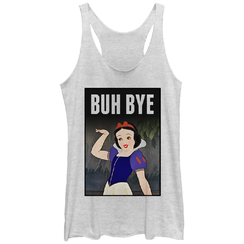 Women's Snow White and the Seven Dwarfs Bye Racerback Tank Top cold shoulder tank