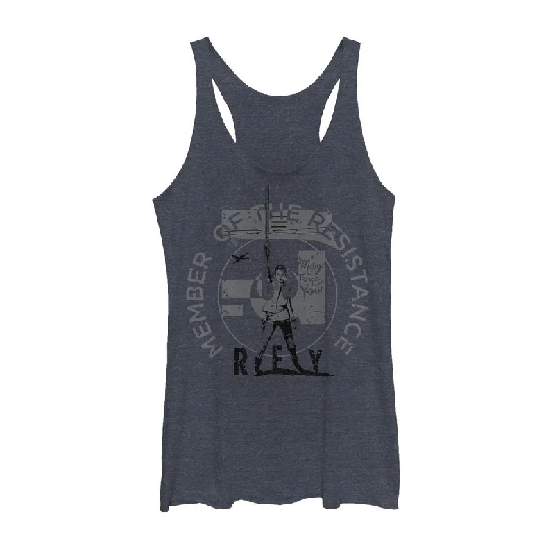 Women's Star Wars The Last Jedi Rey Member Racerback Tank Top mint tank top