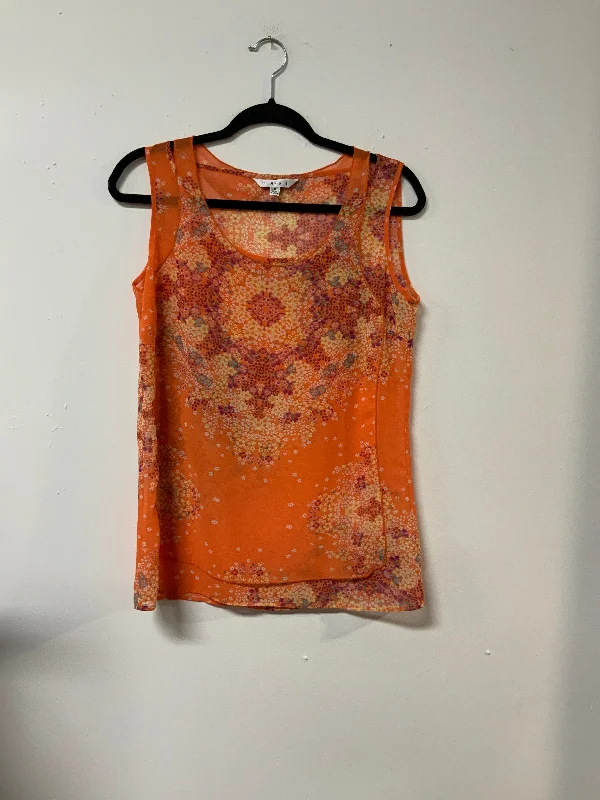 Cabi (S) org flwr sheer tank sage tank top