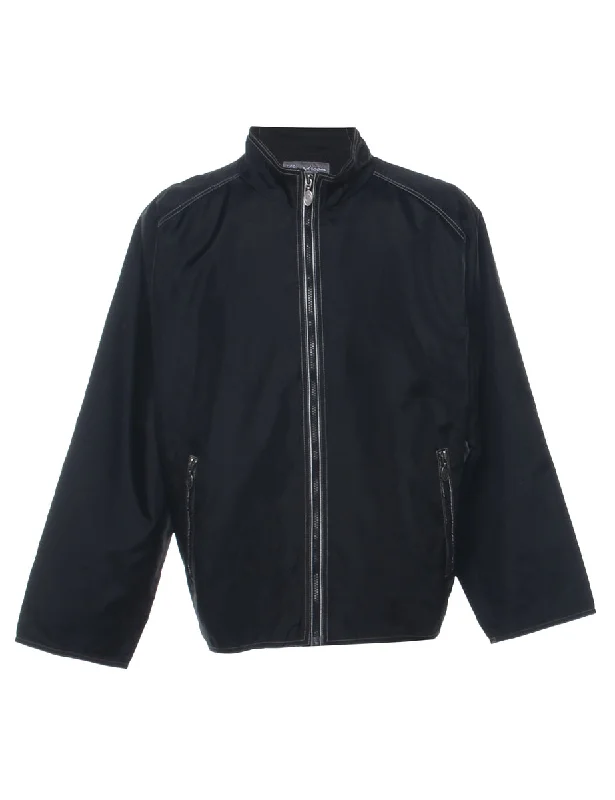 Black Jacket - L Knit Fabric Woven Fabric Fleece Fabric