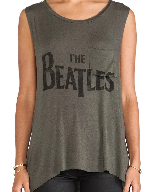 "The Beatles" Muscle Tank charcoal tank top
