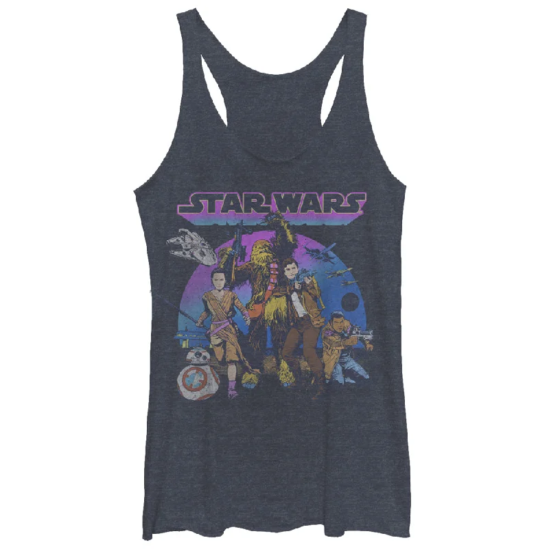 Women's Star Wars The Force Awakens Poe Dameron Crew Racerback Tank Top playful tank top Women's Star Wars The Force Awakens Poe Dameron Crew Racerback Tank Top playful tank top