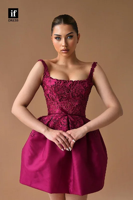F1846 - Sweet Straps Appliques Sleeveless Short Cocktail Homecoming Party Dress Tunics Exclusive limited F1846 - Sweet Straps Appliques Sleeveless Short Cocktail Homecoming Party Dress Tunics Exclusive limited