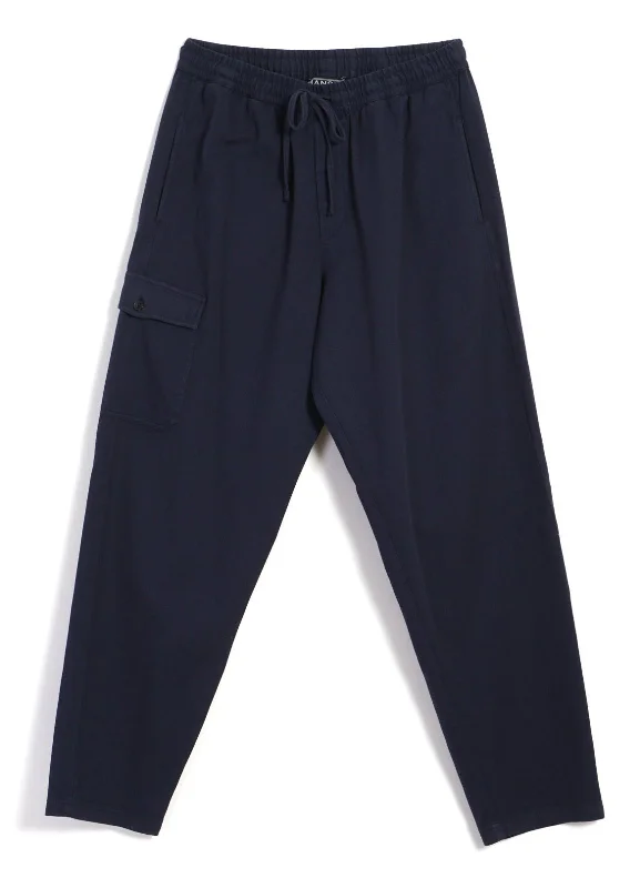 JIMMY | Casual Cargo Drawstring Pants | Navy Classic Cropped Pants