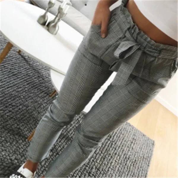Tied Waist Dress Pants Casual Drawstring Pants