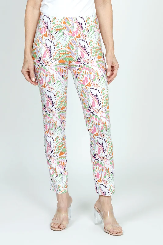 Holland Ave Abstract Butterfly Ankle Pant High-Waist Yoga Pants