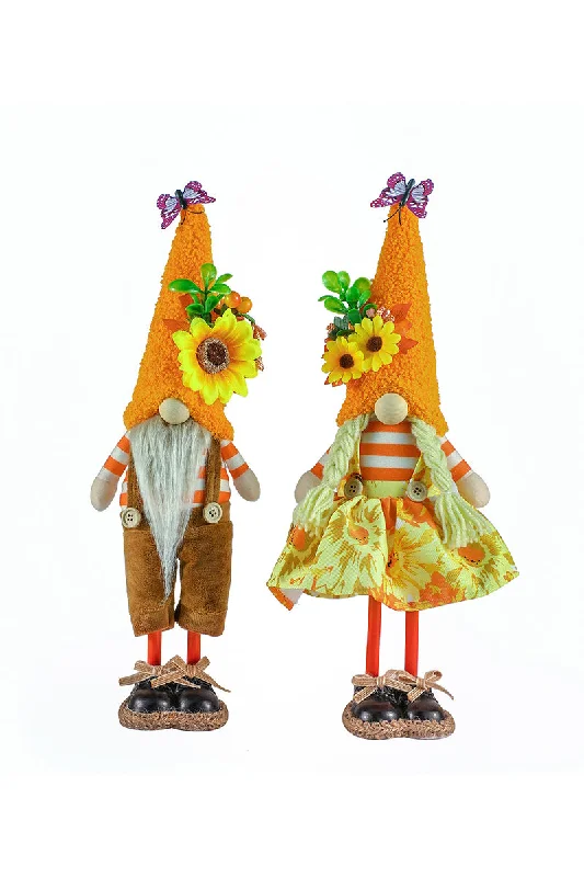 Christmas Thanksgiving harvest Festival cloth standing pose sunflower skirt no face doll doll decoration 775310140962 chiffon skirt delicate