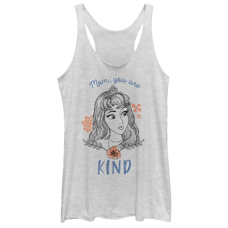 Women's Sleeping Beauty Kind Mom Racerback Tank Top spandex blend tank
