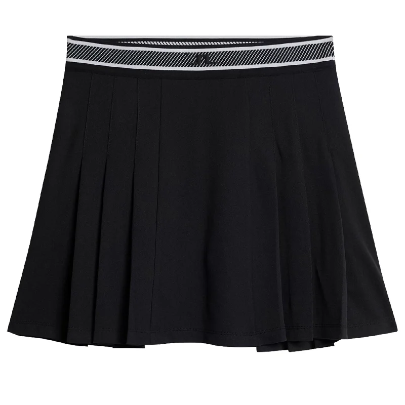 Womens Harlow Light Pique Skirt Black - SS25 mini skirt trendy