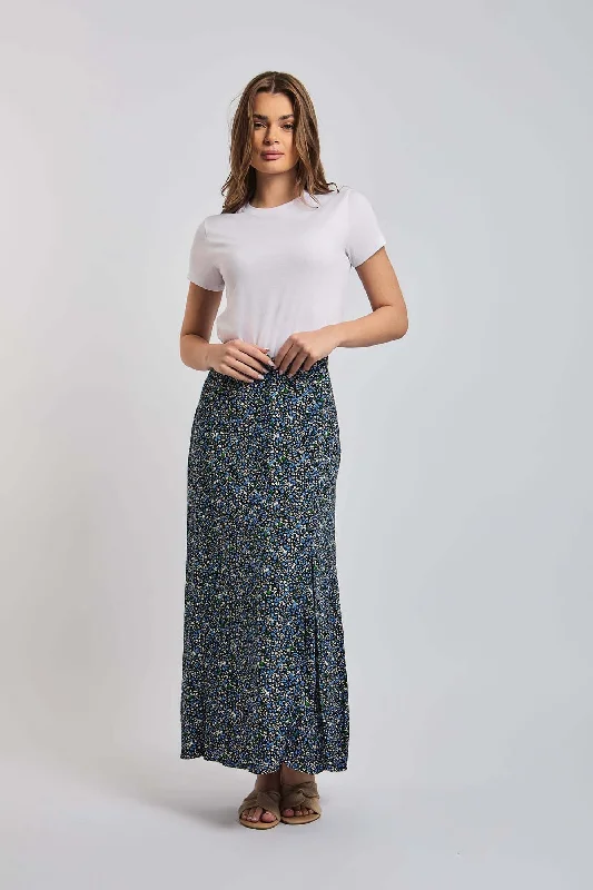 Women Skirt With Slit Multicolor breathable skirt fabric