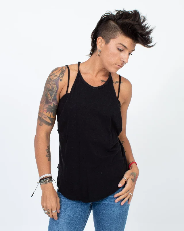 Black Tank Top pastel tank top
