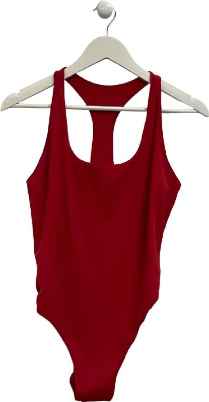 Adanola Red Racer Back High Leg Swimsuit UK XXXL Stylish Beachwear Set