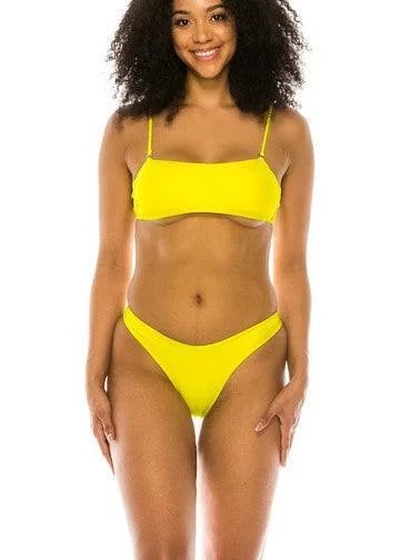 Swimwear - Basic Two Pieces Bikini Quick-Dry Swimsuit