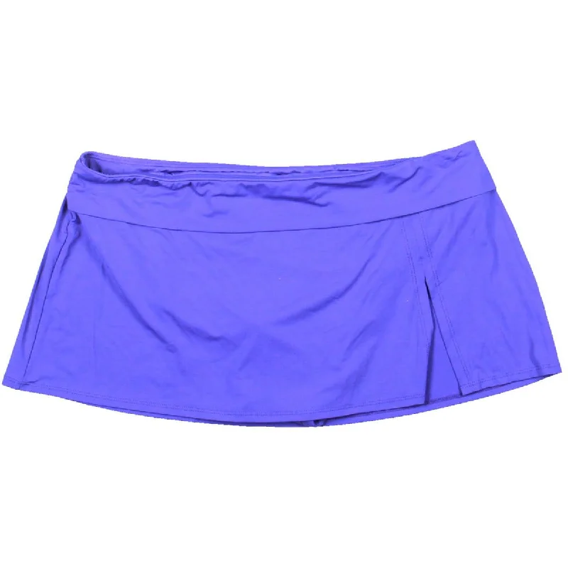 Bleu Rod Beattie Womens Fold-Over Skirt Swim Bottom Separates High-Waist Bikini Set