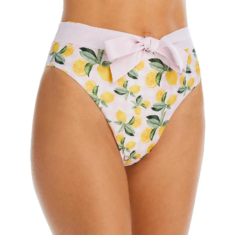Capittana Womens High-Waist  Swim Bottom Separates Color-Block Bikini