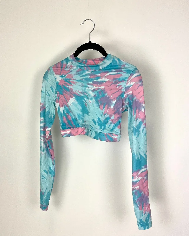 H&M Tie-Dye Swim Shirt- Size Extra Small Classic Swimsuit Design