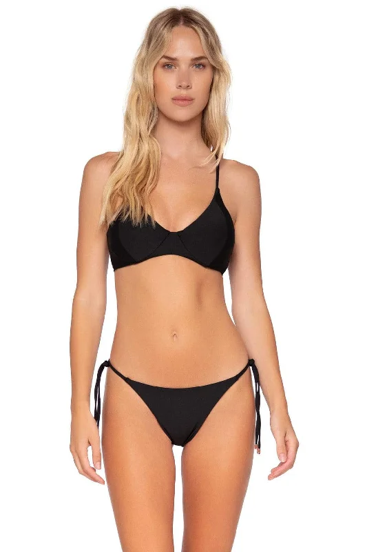 Swim Systems Black Maya Underwire Top High-Cut One-Piece
