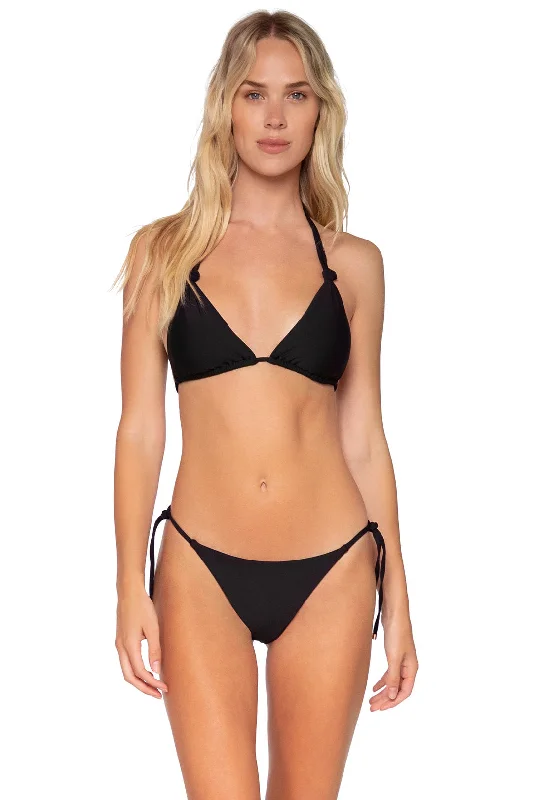 Swim Systems Black Mila Tri Top Quick-Dry Swimsuit