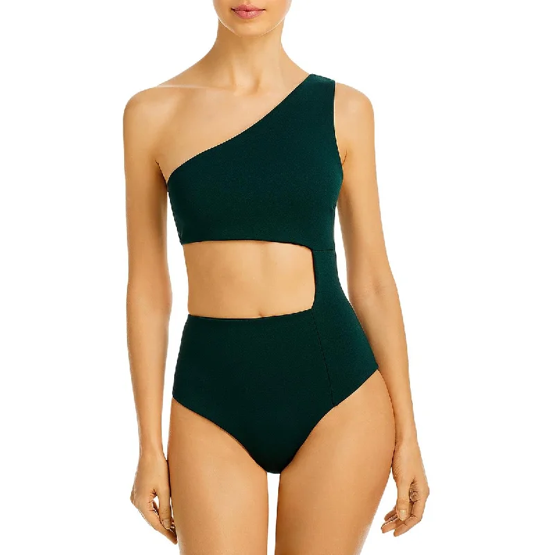 Haight Womens Mika  Cut-Out  One-Piece Swimsuit Modern High-Waisted Swimsuit
