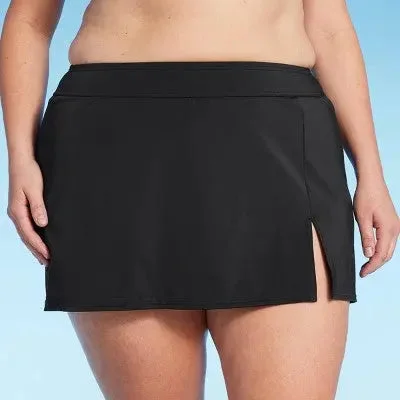 Lands' End Women's Tummy Control Swim Skirt Swimwear Skort Bottom UPF 50+ Strap Bikini Set Lands' End Women's Tummy Control Swim Skirt Swimwear Skort Bottom UPF 50+ Strap Bikini Set