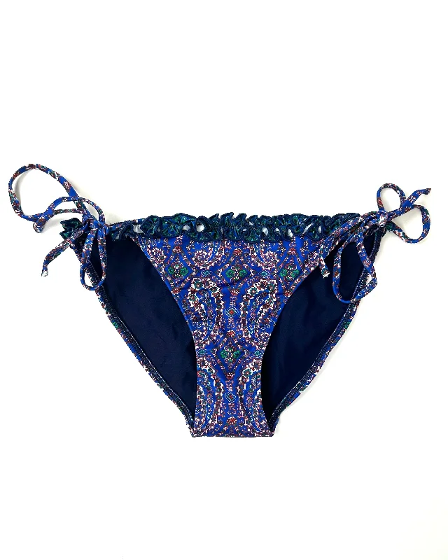 Multi-Colored Abstract Paisley Swim Bottom - Medium Monokini Swimsuit Design