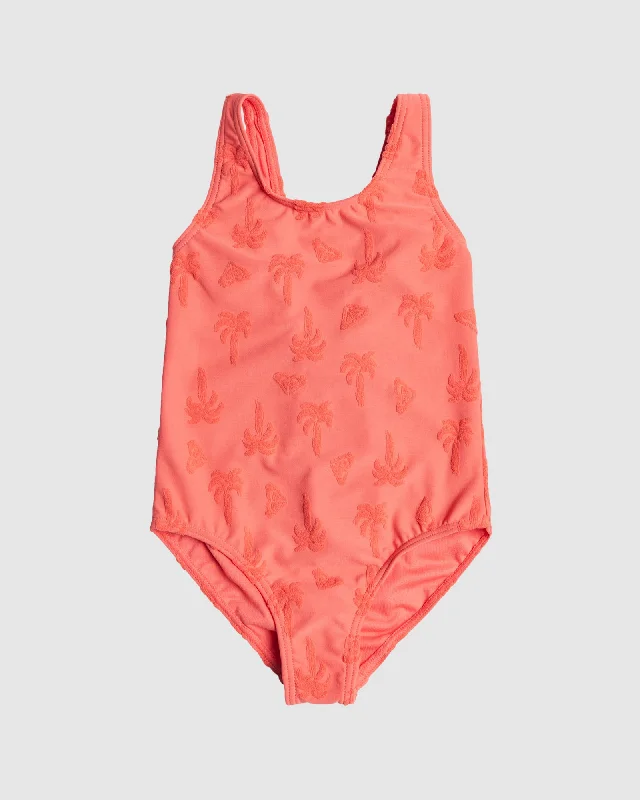 Girls 2-7 Palm Tree One Piece Swimsuit Minimalist One-Piece
