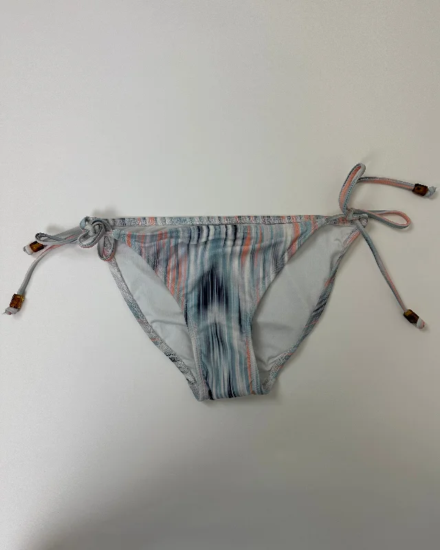 Peach and Blue Blended Abstract Swim Bottom - Medium Comfortable Swim Shorts