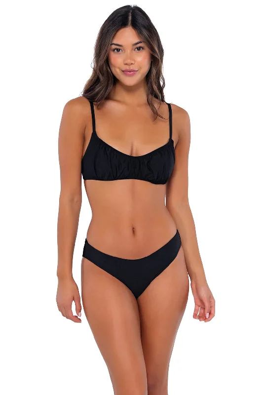 Swim Systems Black Bonnie Top Full Coverage Swimsuit