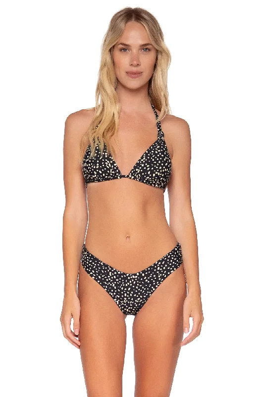 Swim Systems Black Sand Mila Tri top Swim Dress with Belt