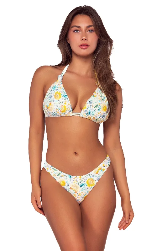 Swim Systems Golden Poppy Mila Tri Top High-Waisted Swimwear