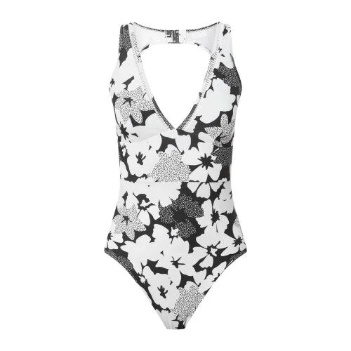 TOG24 Womens/Ladies Kady Floral One Piece Swimsuit Solid Color Swimsuit