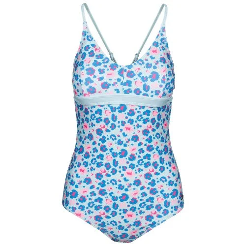 Trespass Womens/Ladies Mimi Leopard Print One Piece Swimsuit Soft Beachwear Set