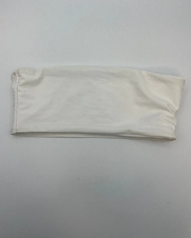 White Strapless Swim Top - Size 4 Sleek Mesh Bikini