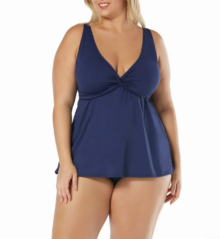 Willow Twist Tankini Top Comfortable Swim Shorts