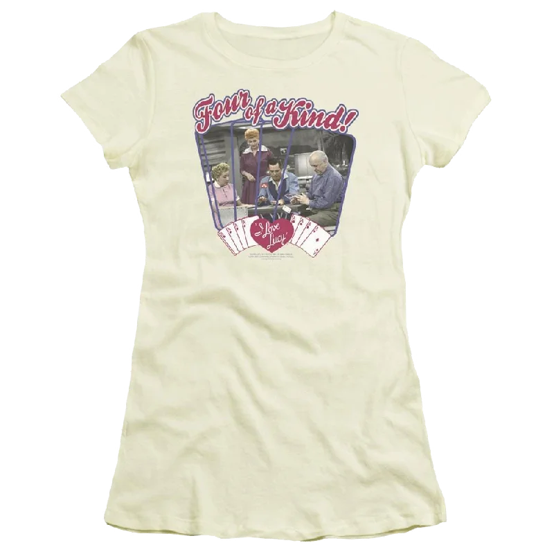 I Love Lucy Four Of A Kind Juniors T-Shirt-- Faux Fur Fabric Real Fur Fabric Shearling Fabric I Love Lucy Four Of A Kind Juniors T-Shirt-- Faux Fur Fabric Real Fur Fabric Shearling Fabric