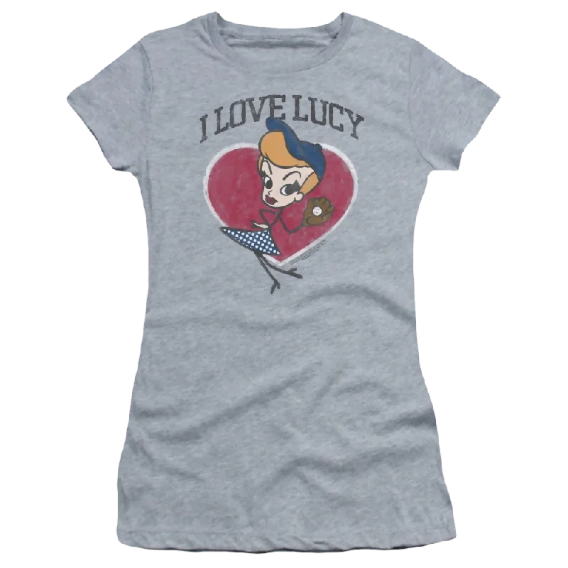 I Love Lucy Baseball Diva - Juniors T-Shirt-- Cashmere Blend Cotton Blend Poly Blend I Love Lucy Baseball Diva - Juniors T-Shirt-- Cashmere Blend Cotton Blend Poly Blend